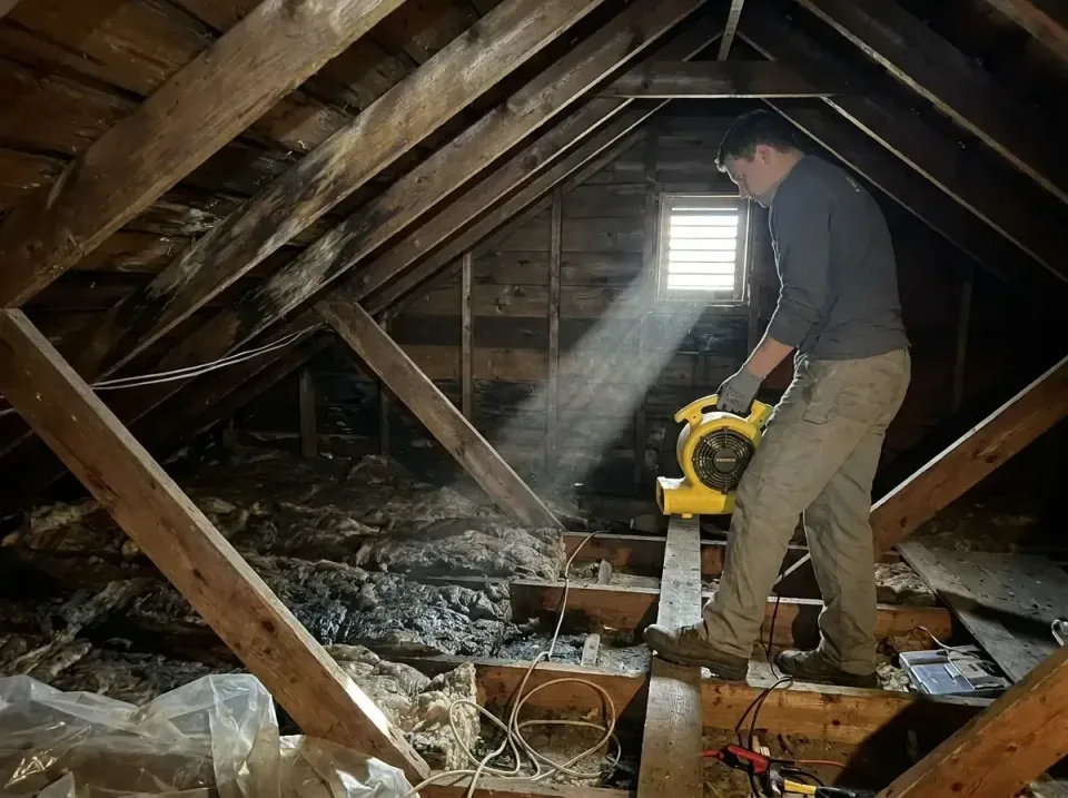 attic-water-damage-drying-proc-007 — frequently asked questions, Emergency Water Extraction & 24/7 Flood Response in Amherst…